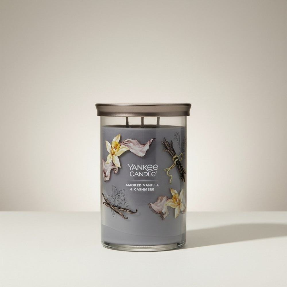 Yankee Candle Smoked Vanilla & Cashmere Signature Large Jar - 20 oz 2-Wick - NWT